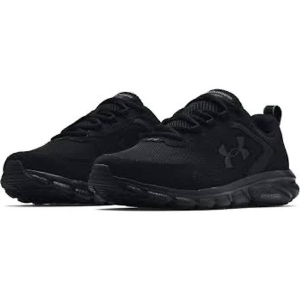 Under‎ Armour charged assert 9 all black sneakers men's size 12 athletic active